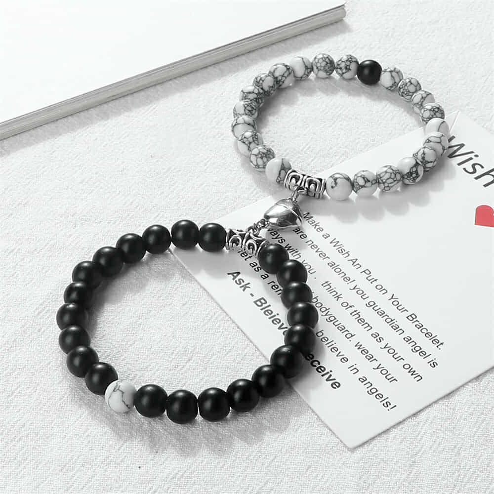 Glass Beads Couple Bracelet