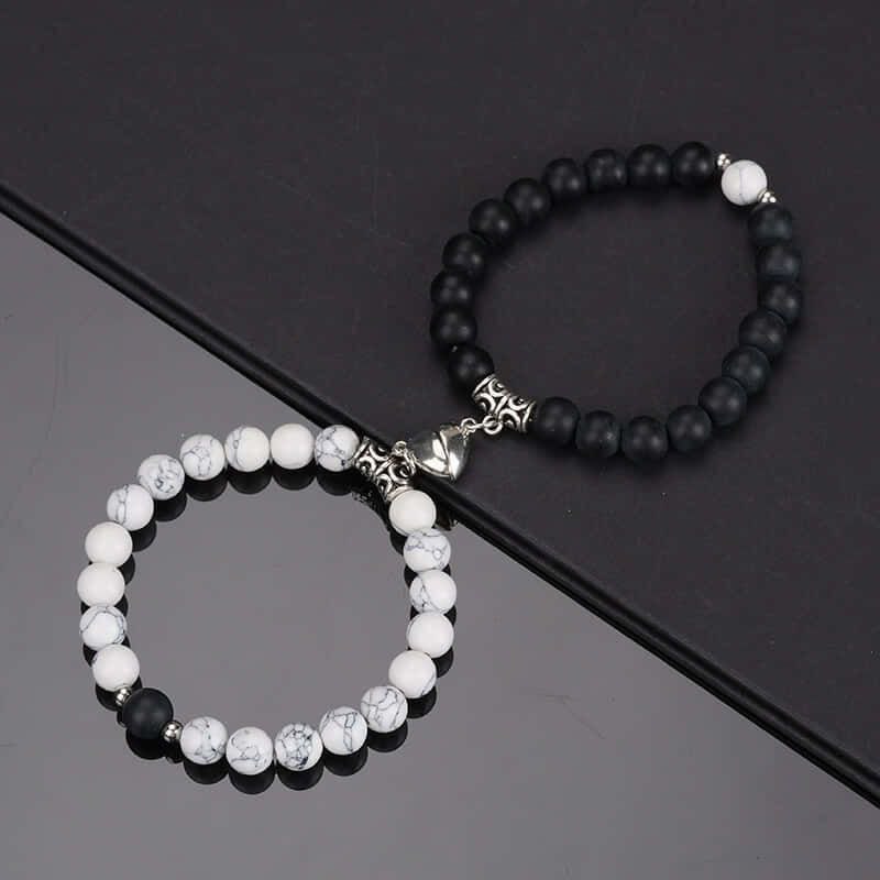Glass Beads Couple Bracelet